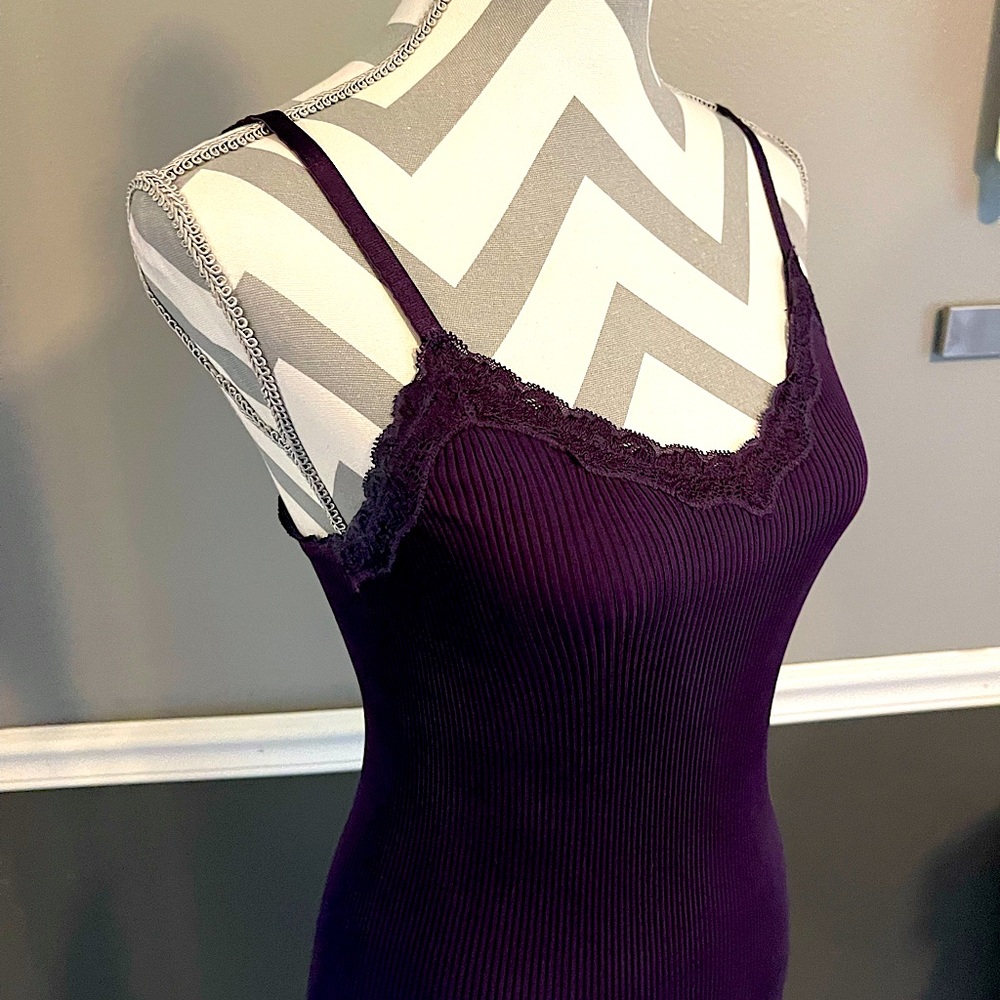 BCBG Silk Purple Cami Tank